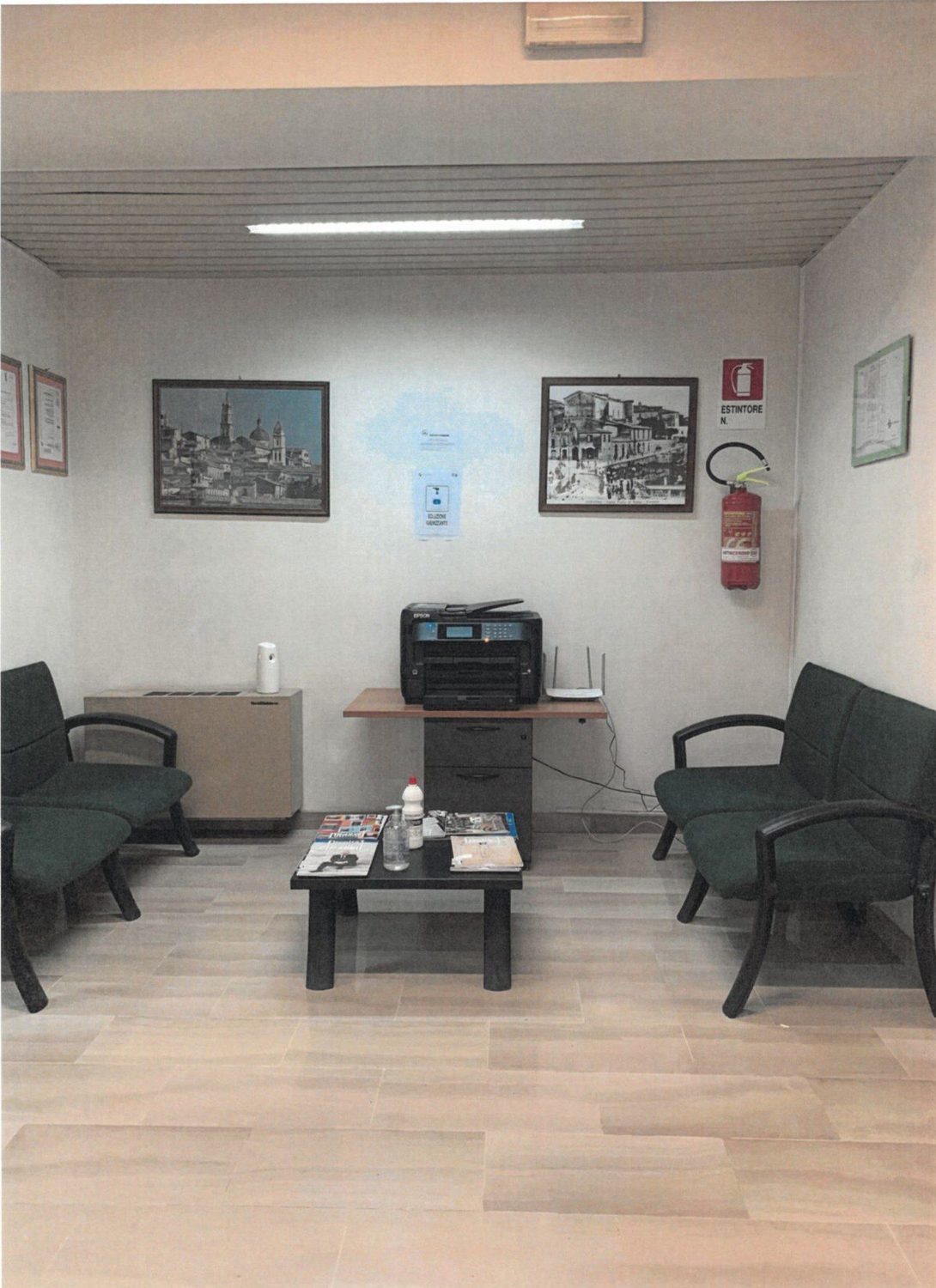Area accoglienza e sala d'attesa
