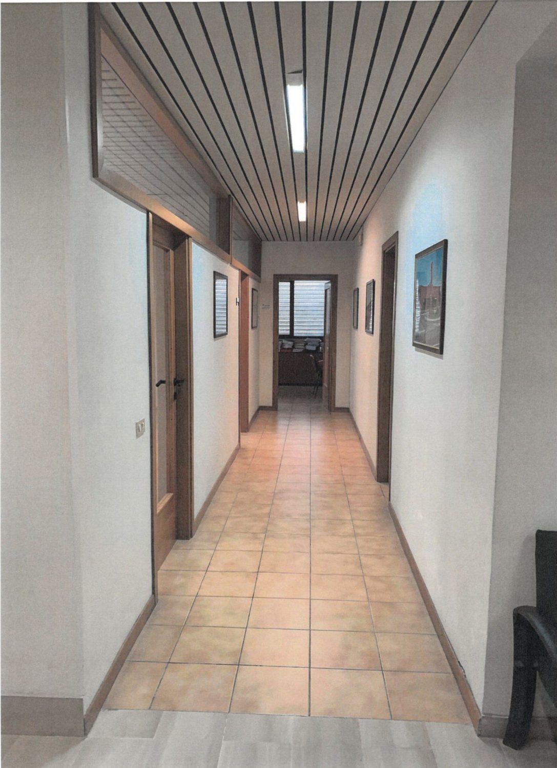 Corridoio uffici — palazzina direzionale